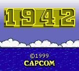 1942 title screen for GameBoy Color